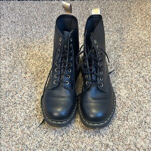 Dr. Martens Black women’s Boots with Yellow Stitching